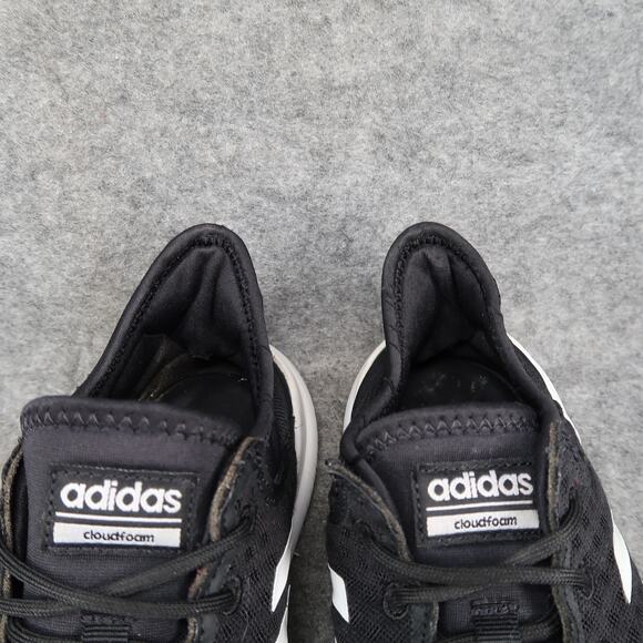 Adidas Shoes Womens 8.5 Cloudfoam Sneakers Athletic Trainer Casual Running Black - Picture 3 of 14